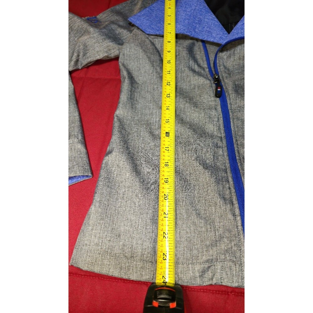 Microsoft Authentic Women’s Heather Gray Zip-Up Jacket MSUS (XS) – American Flag - Picture 11 of 16